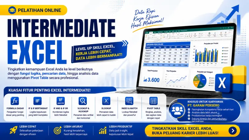UPSKILLING INTERMEDIATE EXCEL PT GARAM (Persero)